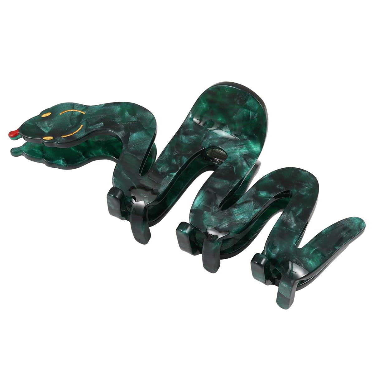 Personalised Acetate Big Green Snake Hair Claw Clip for Women Girls Gift 1 Piece