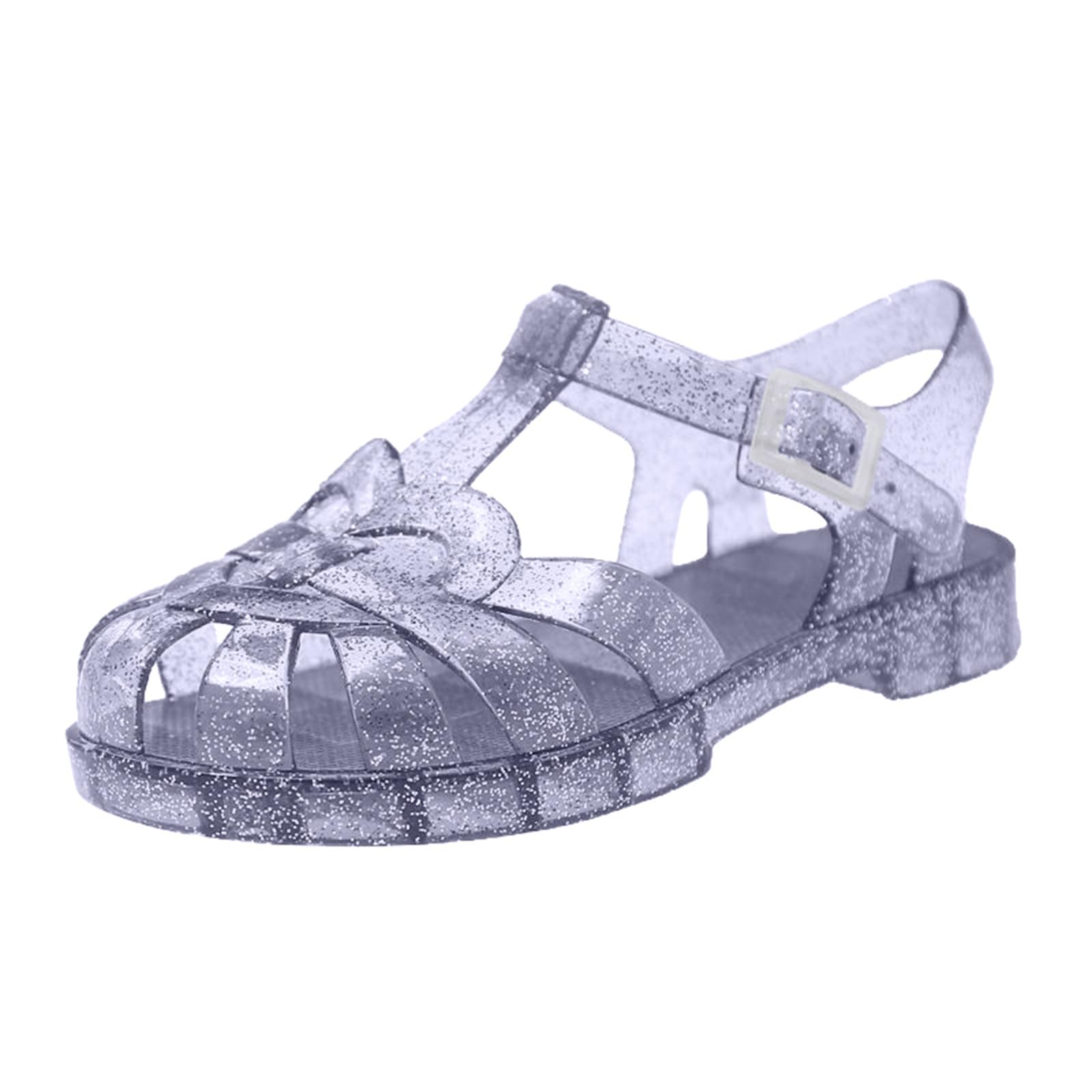 RXZCHH Generisch Dziewczę ły Maluch Oddychają buty w stylu casual z odkrytymi palcami do codziennych zabaw na świeżym powietrzu Letnie modne buty wiosenne, fioletowy, 1 UK