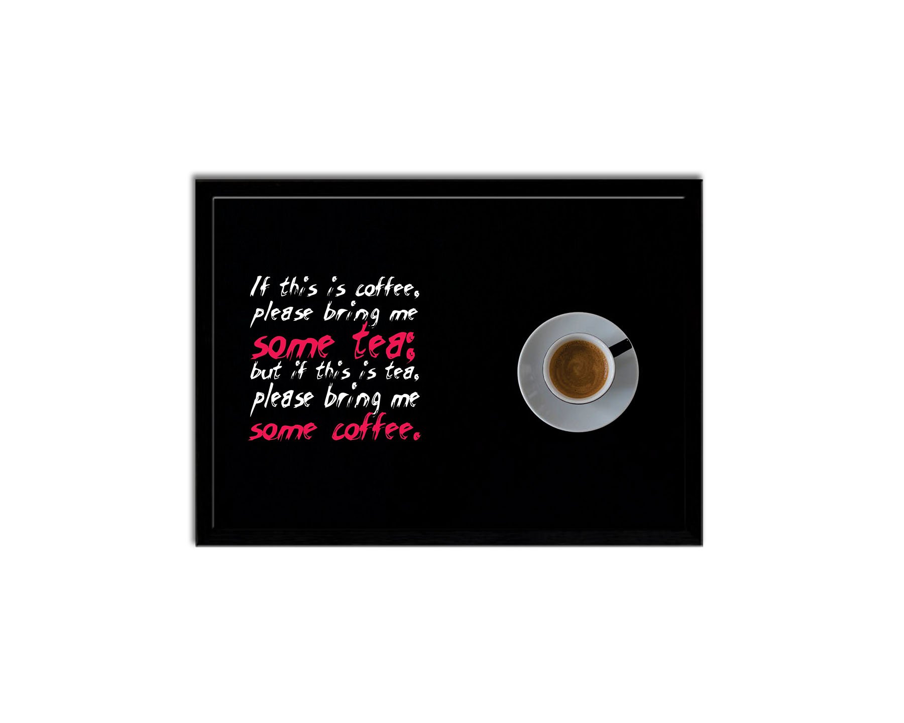 Creation Mania Inspirational quote art wall Frame with glass