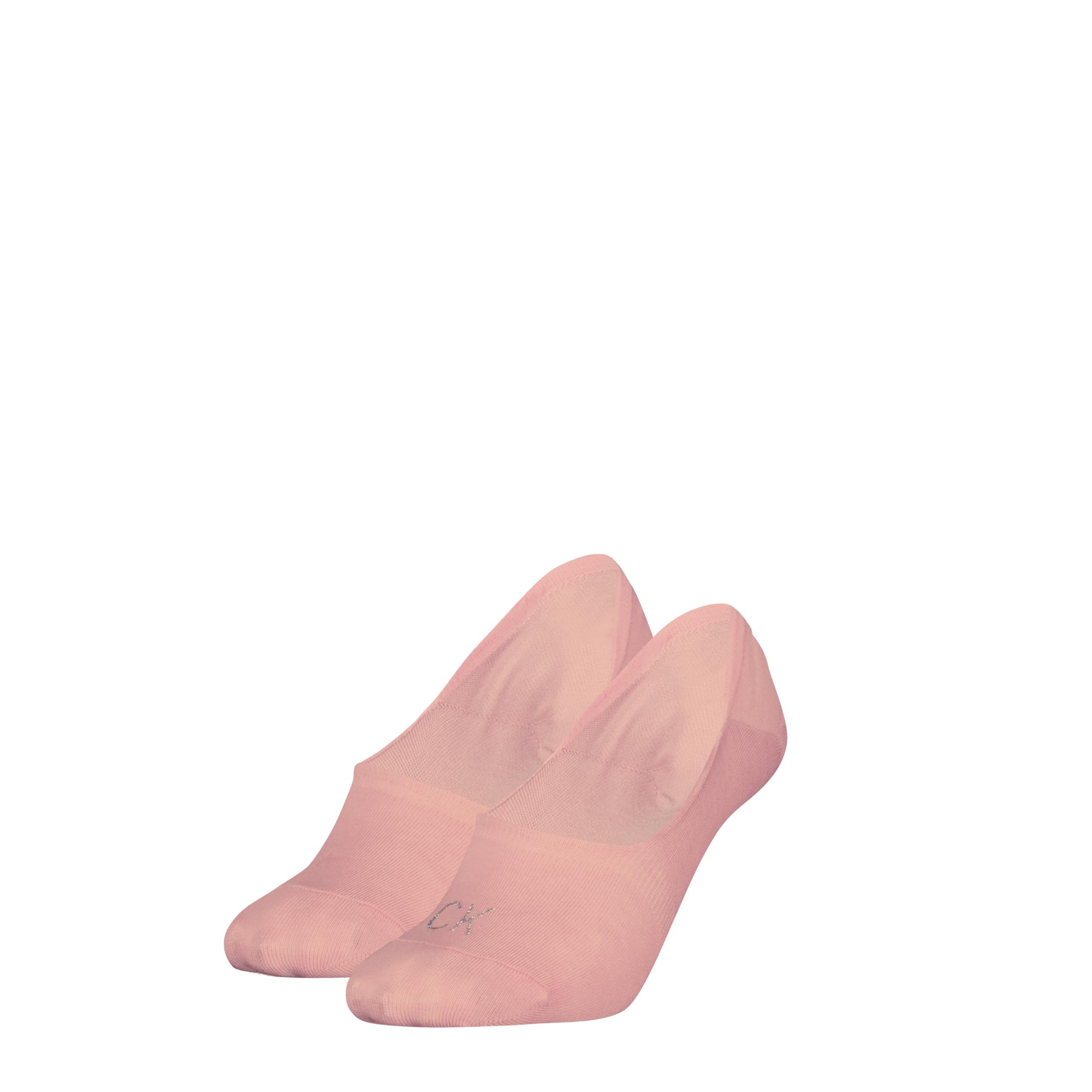 Calvin Klein Women's Invisible Socks - Pink - Cotton