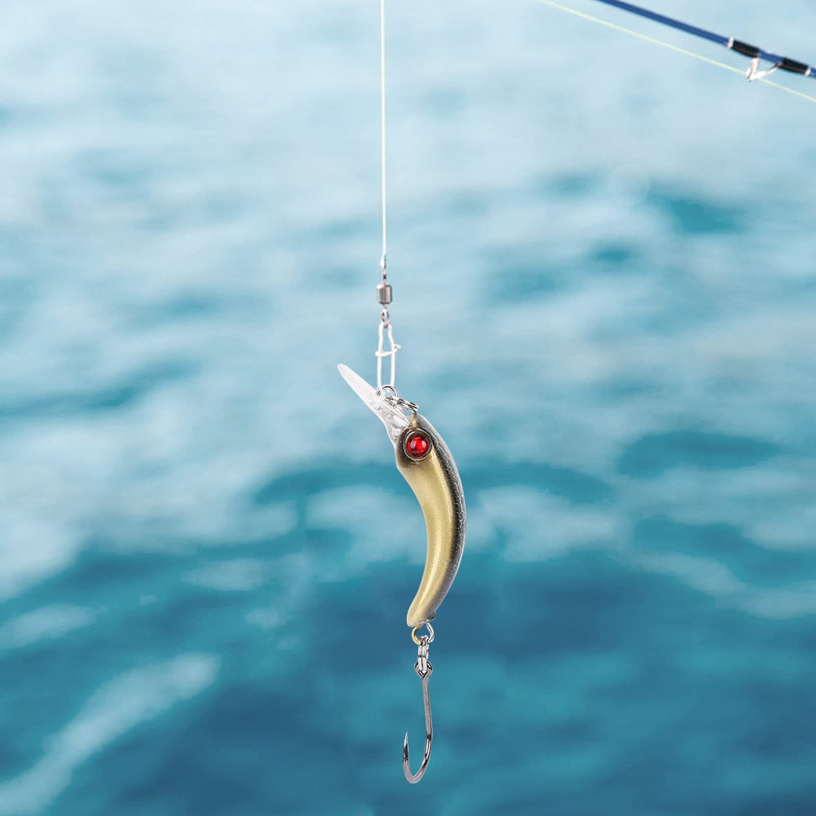 Soft Fishing Köder, Lebensechter Hartköder mit Haken for Angeln, Kurbelköder, Wobbler-Gerät, Zubehör for Süßwasser-Salzwasserköder, Salzwasser-Meeresangeln, Thunfisch