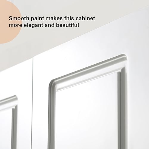 Miniatura 6 de Armarios de almacenamiento blancos, gabinete de pared de baño, armario de lavandería sobre inodoro gabinete de almacenamiento de espacio para baño,