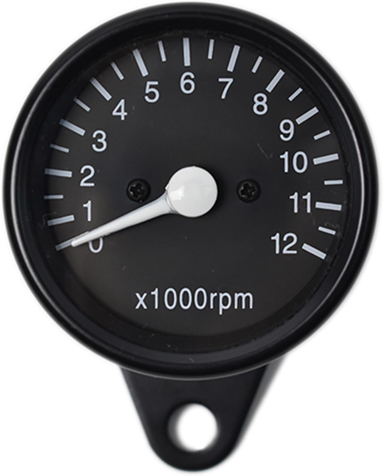 0141 Motorcyle Mechanical Tachometer 4:1 Universal 65mm 12v for Honda Yamaha Suzuki Kawasaki Black