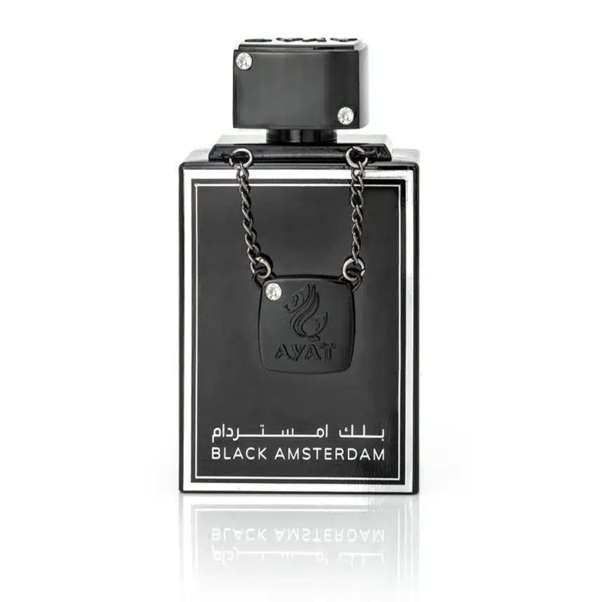 Ayat Perfumes Eau de Parfum Diamond Series 100 ml Parfum für Herren – Duft Dubai – hergestellt in den Vereinigten Arabischen Emiraten – ein sinnlicher orientalischer Duft (BLACK AMSTERDAM)