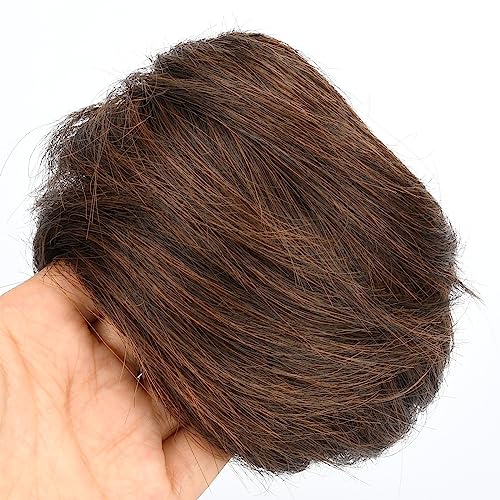BOBIYA Messy Buns Hair Pieces Hair Scrunchies for Women Synthetic Ponytail Bun Extensions (Copper Brown) - Image 2