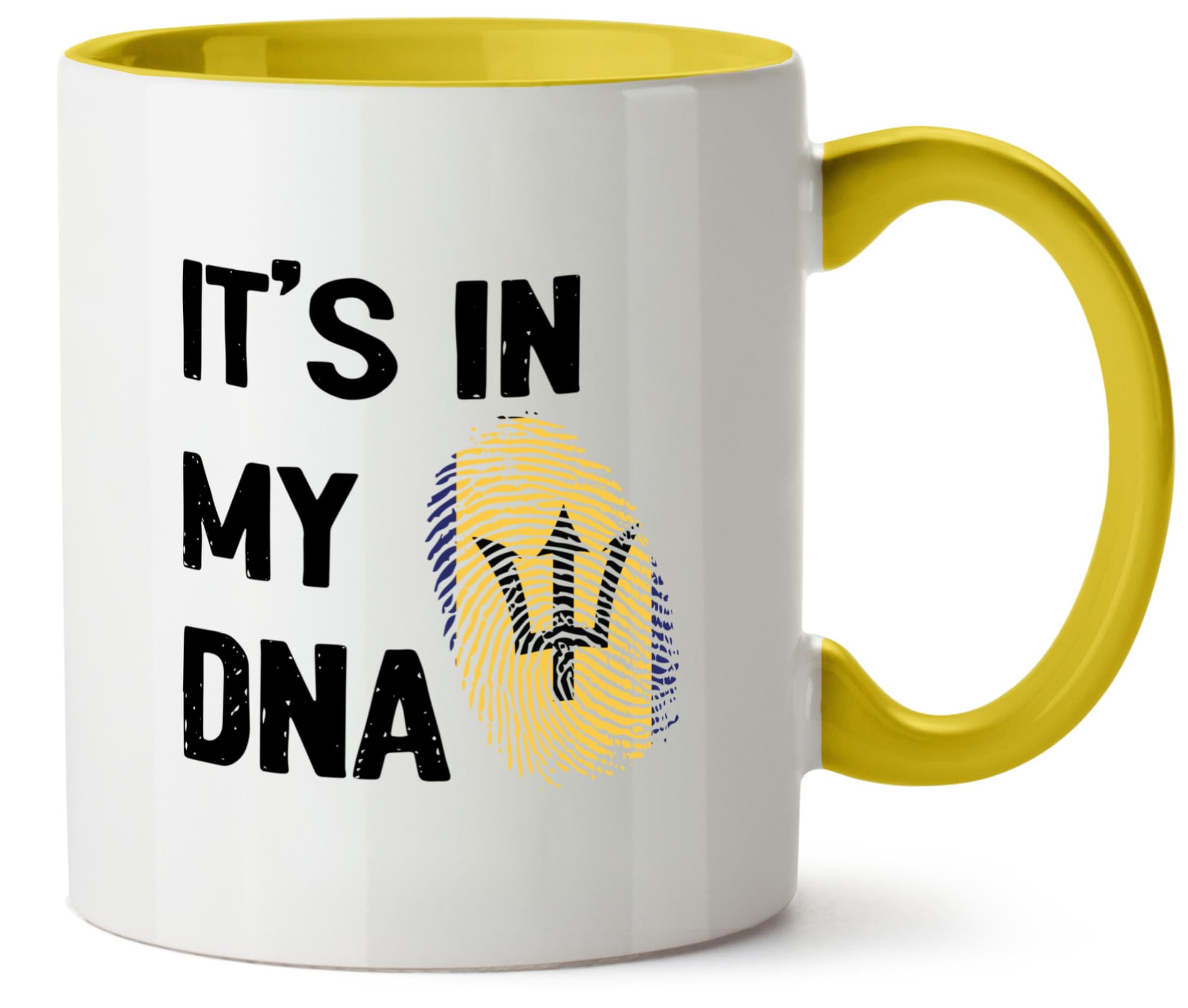 Hippowarehouse It's in My DNA Barbados Printed Mug Various Colour Options Ceramic Cup Kitchenware 11oz