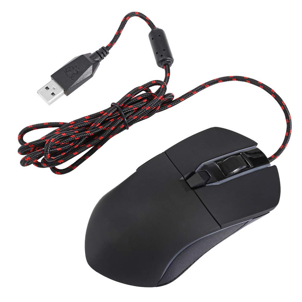 Yanghao Gaming Mouse Multi-Function Gioco dell'ufficio Notebook Mouse USB Ottico con Filo Regolabile 3500DPI ergonomico RGB Mouse