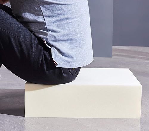 Miniatura 8 de YURRO Espuma de tapicería multiusos, cojín de espuma de alta densidad, almohadillas de asiento gruesas, hoja de acolchado de espuma viscoelástica,