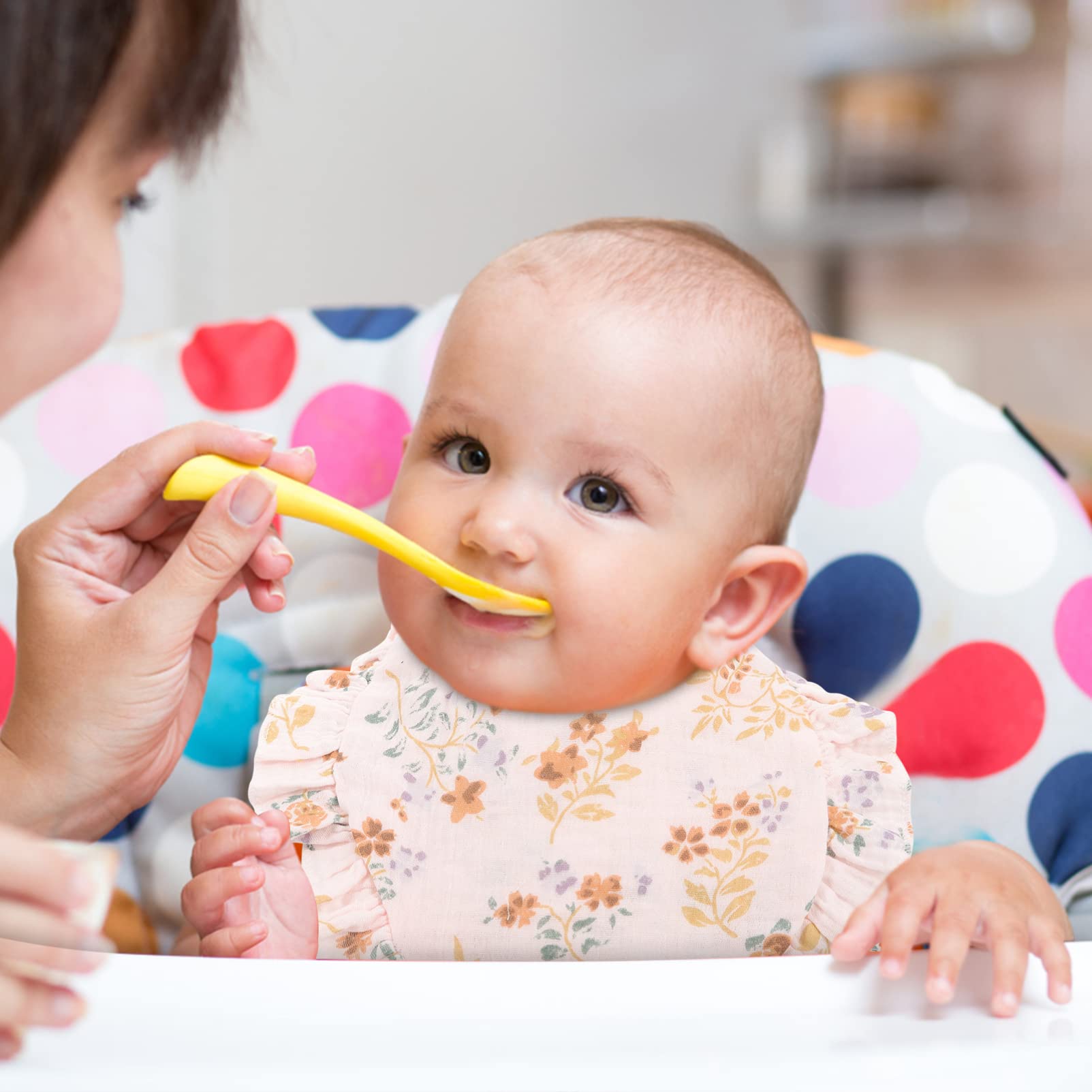ULTECHNOVO 6 Stück Baumwoll Sabberlätzchen für Babys Saugfähig und Hautfreundlich Waschbare Musselin Lätzchen für Neugeborene und Kleinkinder Geschenk für Junge Eltern