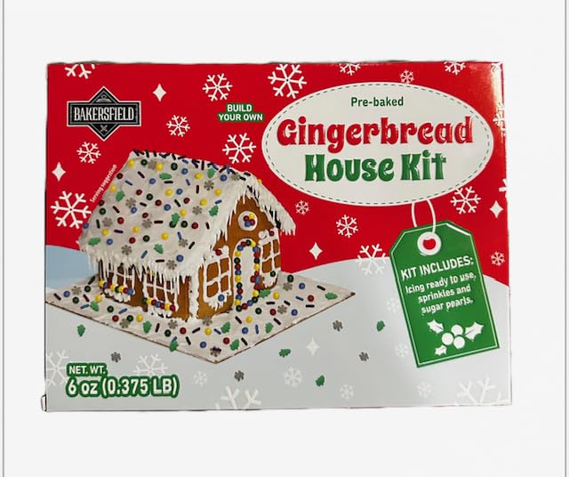 Pre Baked Gingerbread House Kit NET WT 6 oz (0.375 LB
