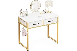 ODK Small Vanity Desk with Drawers: Enhance Your Beauty Rituals