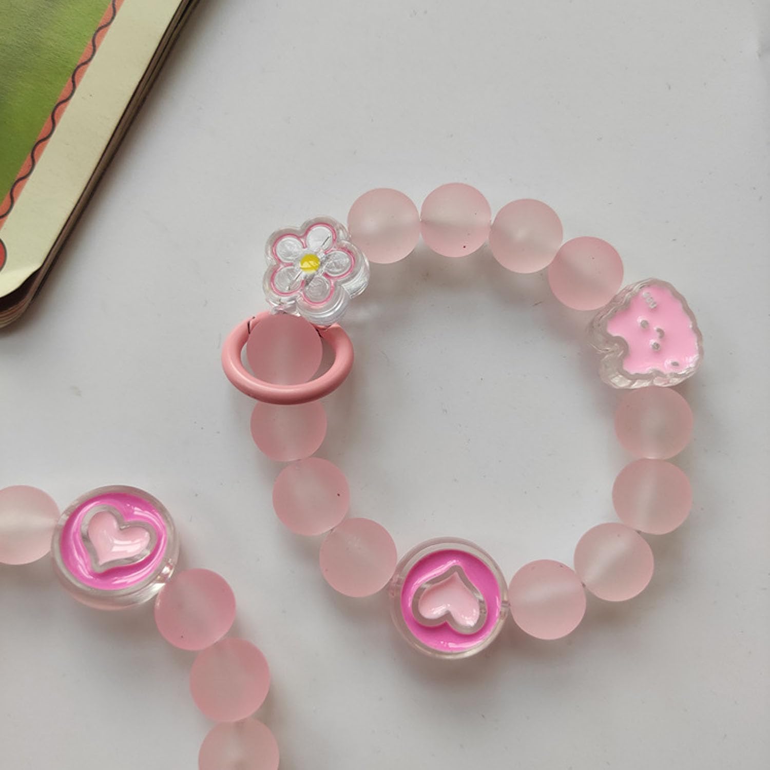 KC Pearl Beads Lanyard Blurry Keychain Mobile Chain Charm, Phone Pendant Wrist Bracelet Holder | Purse, Camera, Mobile Phone Lanyard Strap Smartphone Case For Girls Women (Pink) (B0DFVFR7LX) Amazon Price History, Amazon Price Tracker