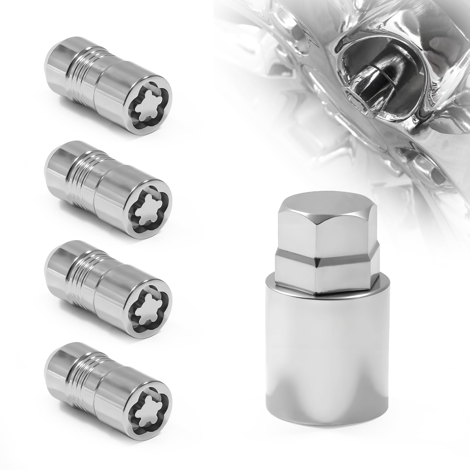 Tuercas de bloqueo M14x1.5 para asegurar llantas de Chevrolet Silverado F150