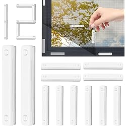 Tejidos Mosquiteros REFORUNG 12 PCS Imanes para Mosquiteras Ventanas Imanes Autoadhesivos para Mosquiteras Clips Magneticos Mosquitera Ventana Sin Taladrar Imanes para Mosquiteras/Ventanas de Tejado