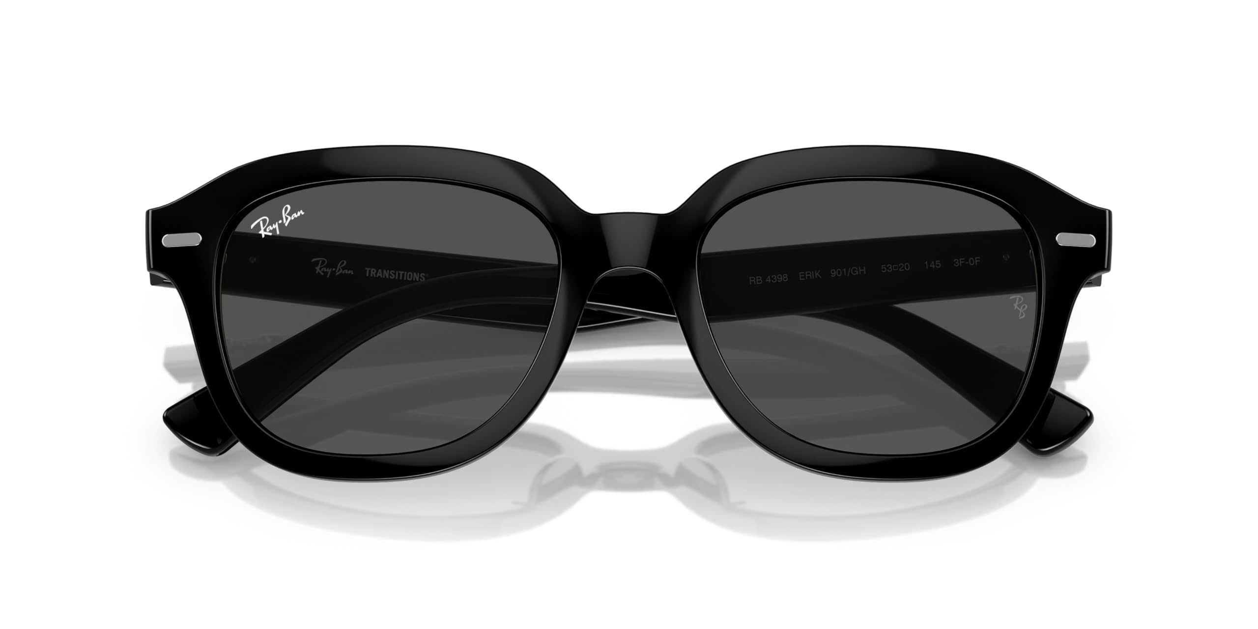 Ray-Ban Okulary przeciwsłoneczne unisex opal ciemnoszare oprawki, szare soczewki, 51 mm