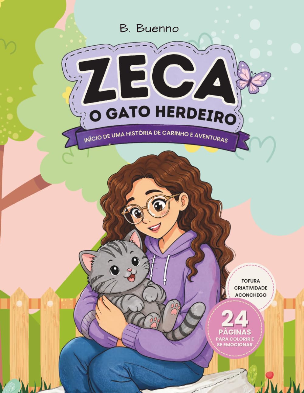 Colorindo Zeca o Gato Herdeiro: Livro de colorir do Início de uma história de carinho e aventuras