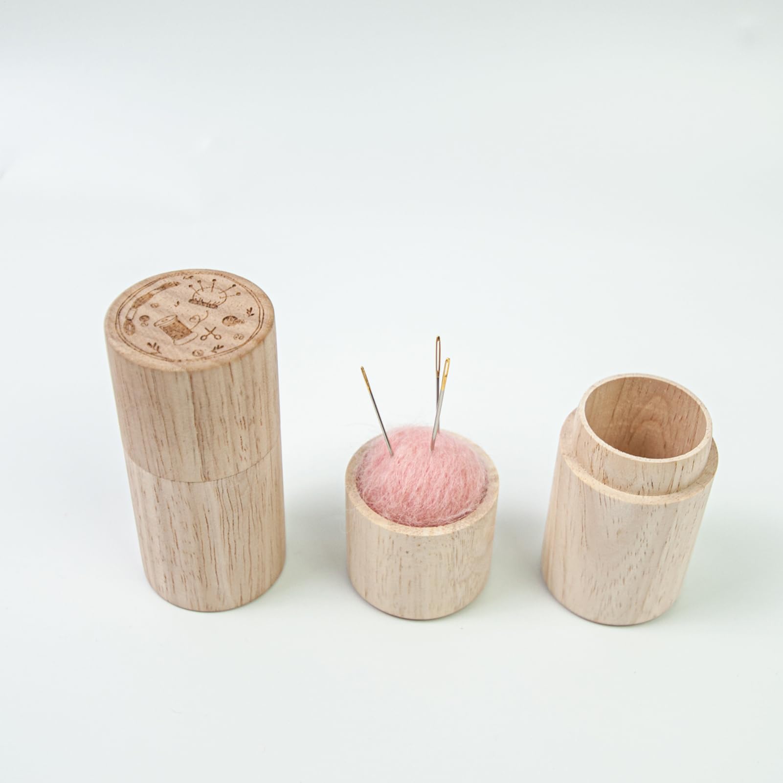 アンティーク キューブピンボックス 小 ピンクッション 硝子の待ち針 garagesale_hs2729