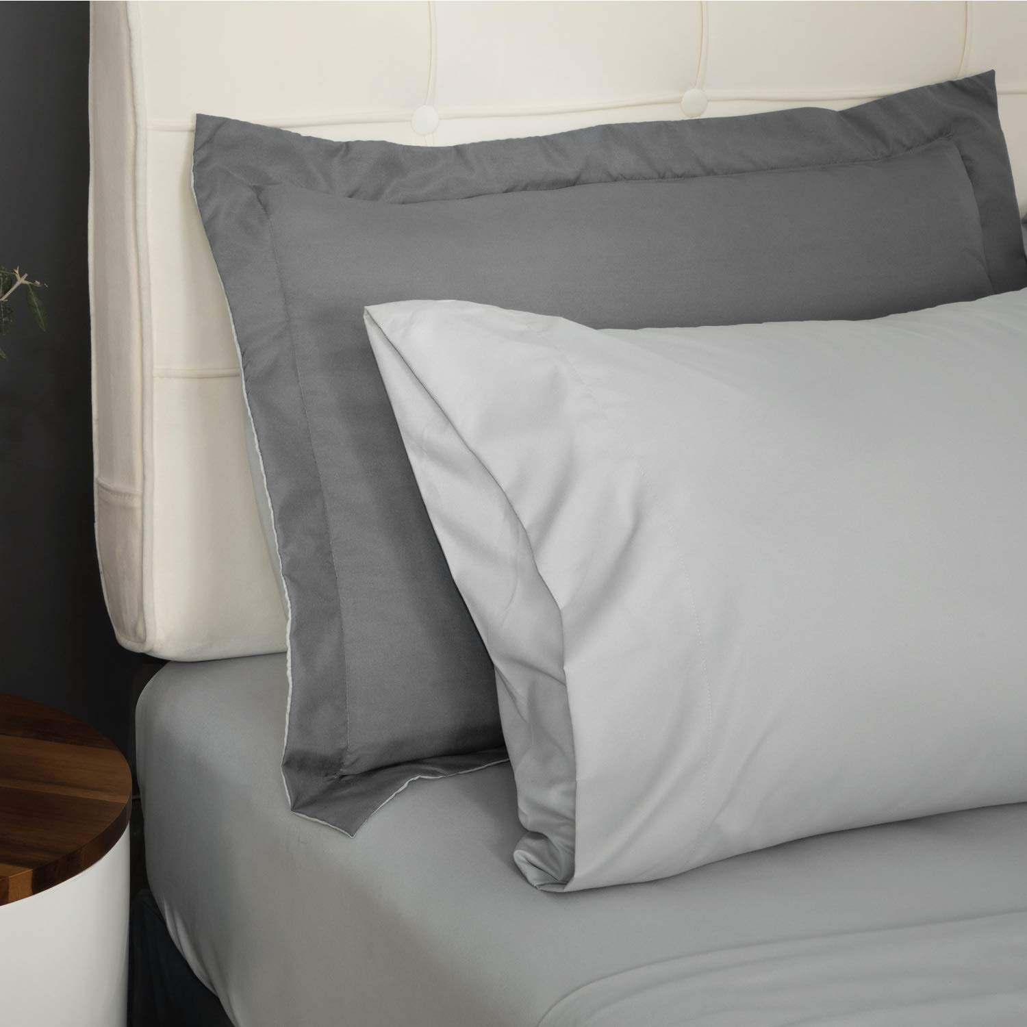 Bedsure Twin XL Bed in A Bag - 6 Pieces Reversible Twin XL Bedding Sets, Bed Sets Comforters, Sheets, Pillowcases & Shams, Grey XL Twin Bedding Comforter Sets for College