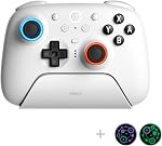 8BitDo Ultimate 2 Bluetooth Controller with TMR Joysticks, Switchable Hall Effect/Tactile Triggers, Vibration, Motion Control, RGB Fire Ring and Back Buttons for Switch/Switch 2 & Windows PC - Black
