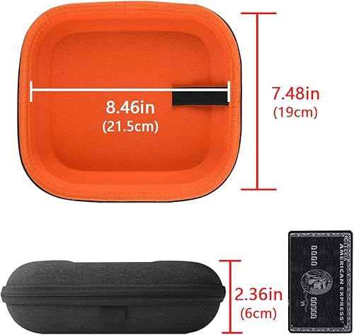 Miniatura 4 de Estuche duro para audífonos ATH-M50, M50x, ANC29, ESW10, WS77, AKG K545, K619, K167, SONY MDR-XB950, MDR-XB920, MDR-XB900 y más, funda de viaje Tela