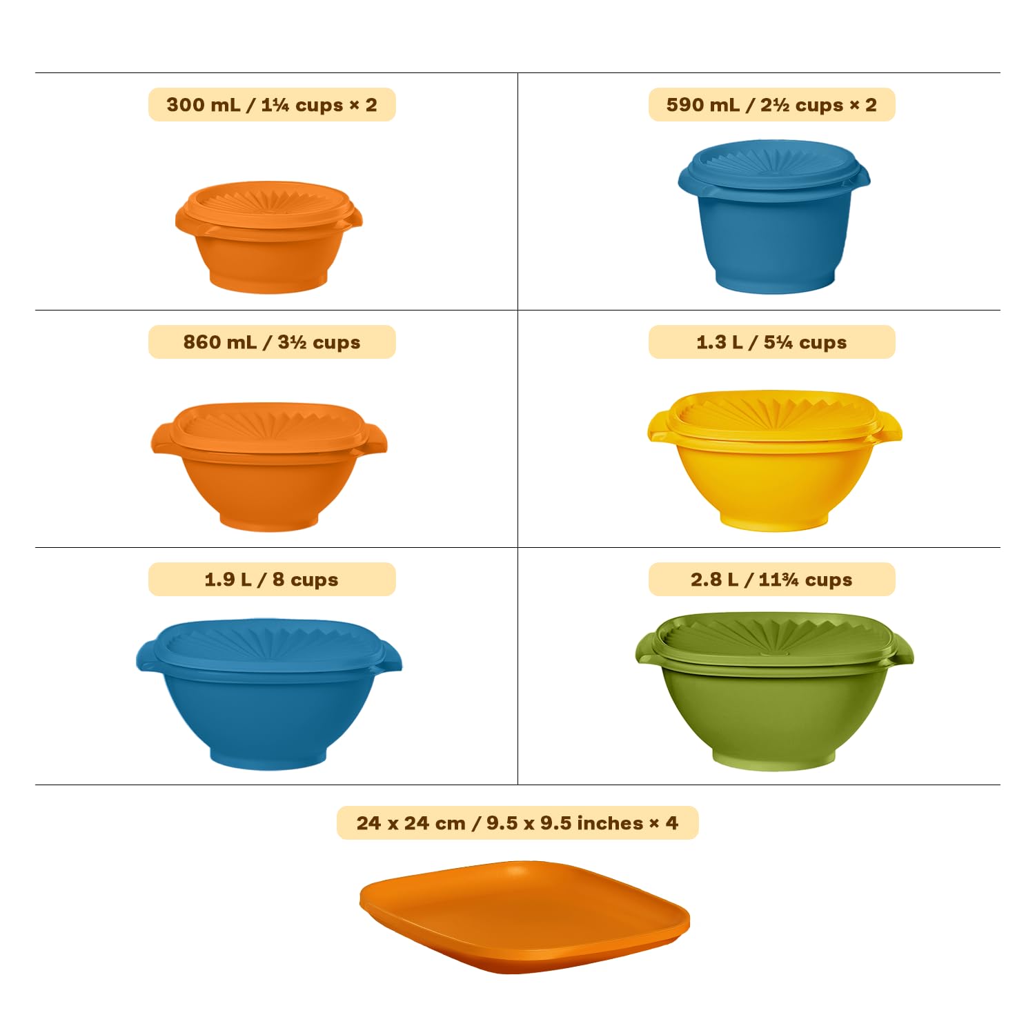 Amazon.com: Tupperware Heritage Get it All Retro Collection, 30