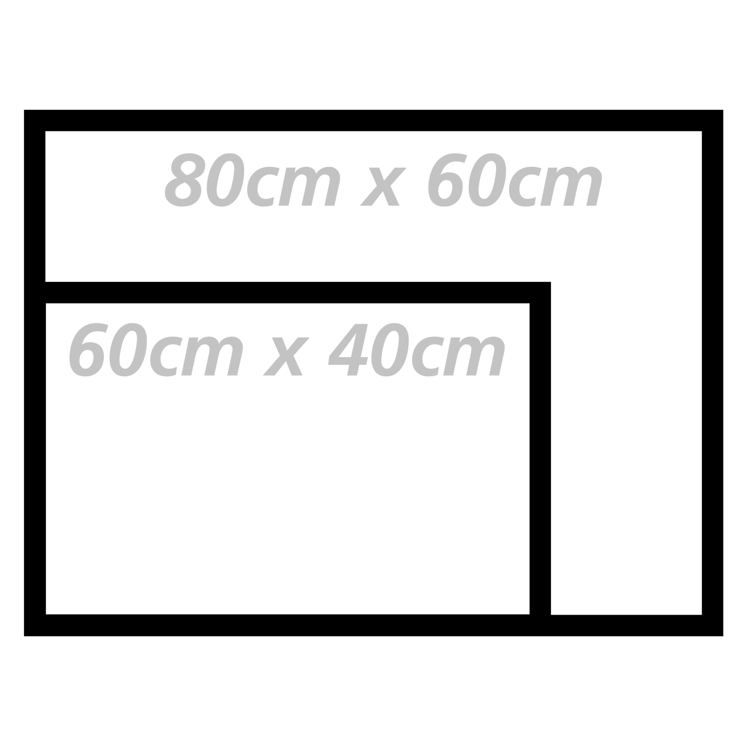 printplanet® - Fußmatte selbst gestalten - individuell Bedruckt - Layout: Fußabdruck 2 - Größe 80 cm x 60 cm