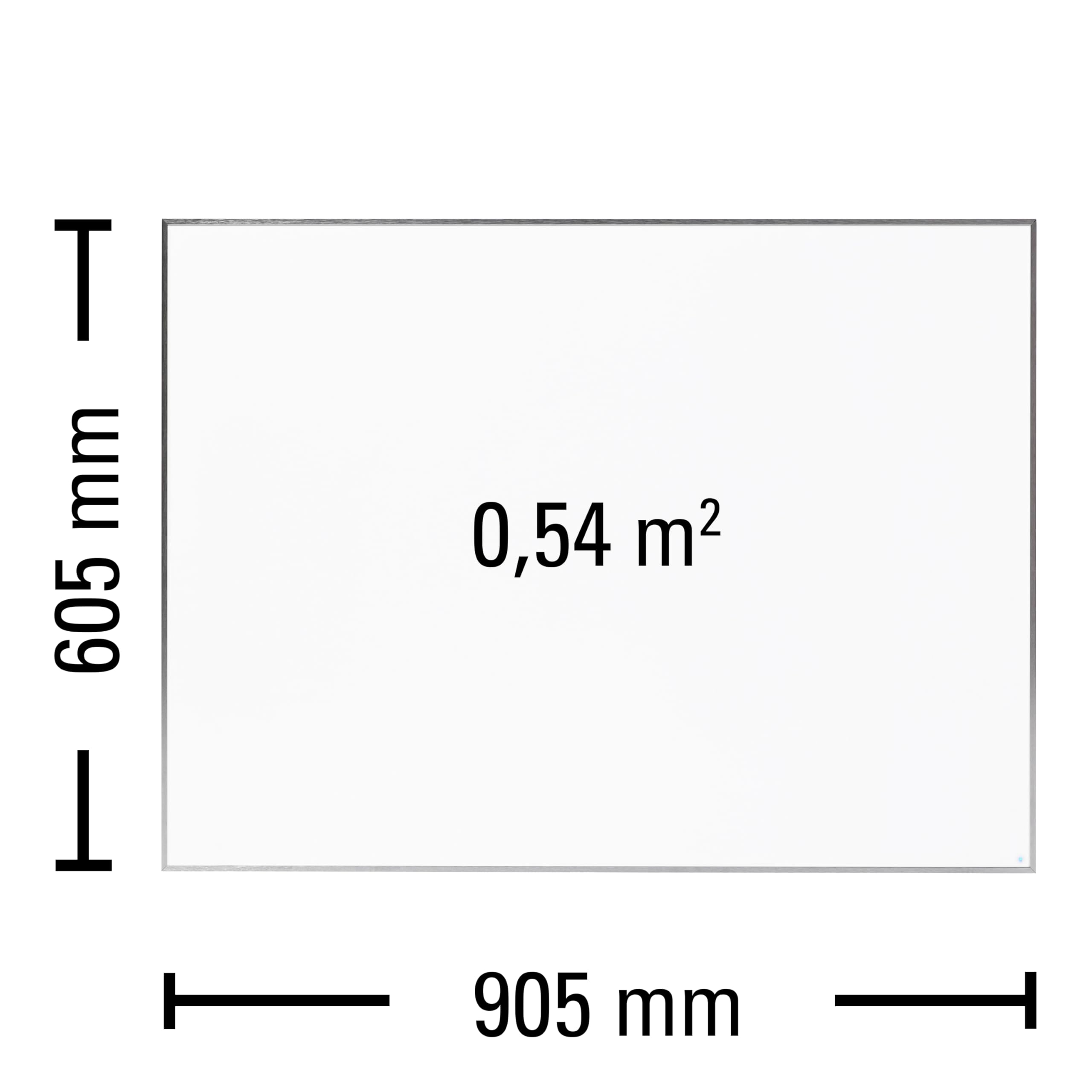 TROTEC TIH 500 ST grzejnik ścienny na podczerwień – moc grzewcza 580 W – grzejnik elektryczny z termostatem, 905 x 605 mm, IP54