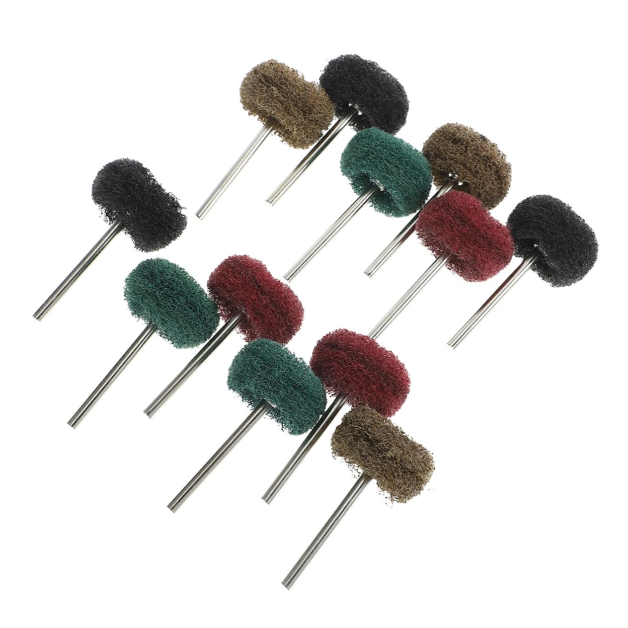 Gatuida Kit Di 4 Ruote Lucidanti Per Trapano Versatile Lucidatura Lucidatura Tampone Abrasivo Materiale in Acciaio Strumento Lucidatore Per Ruote in Metallo 20 Pezzi*4
