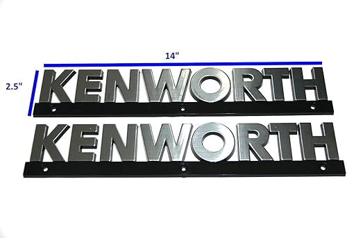 Miniatura 8 de Legion Part Store compatible con Kenworth Hood Emblem Grill Set de placa de identificación con letras de insectos (3 piezas) W900 Accesorios T800