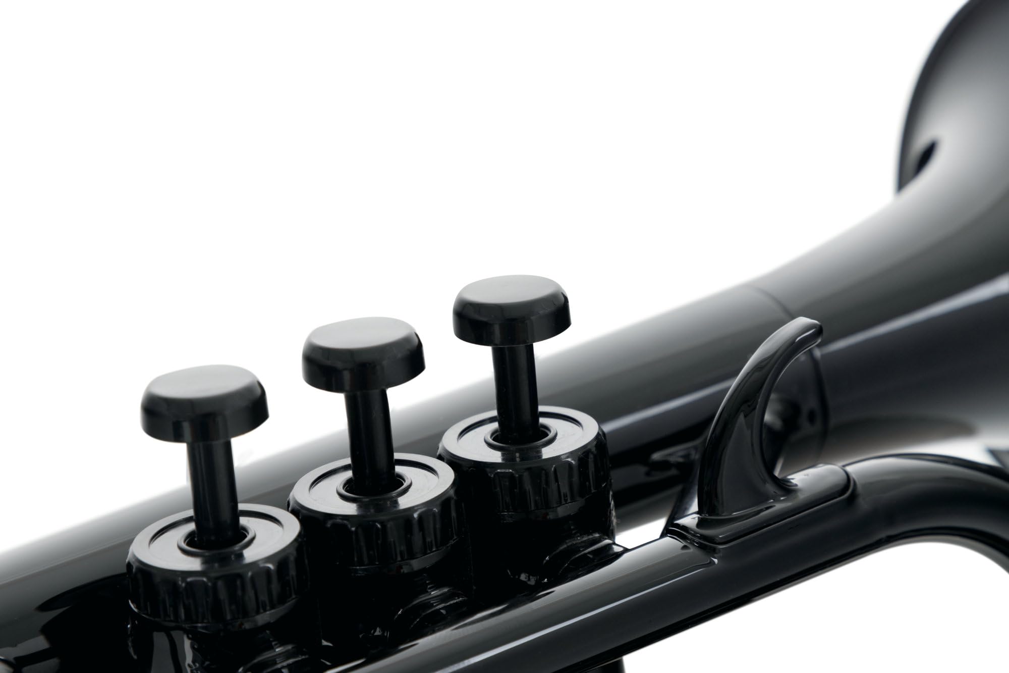 Classic Cantabile MardiBrass Cornet en plastique - valves en aluminium - seulement 520 g léger - avec embouchure et housse - noir