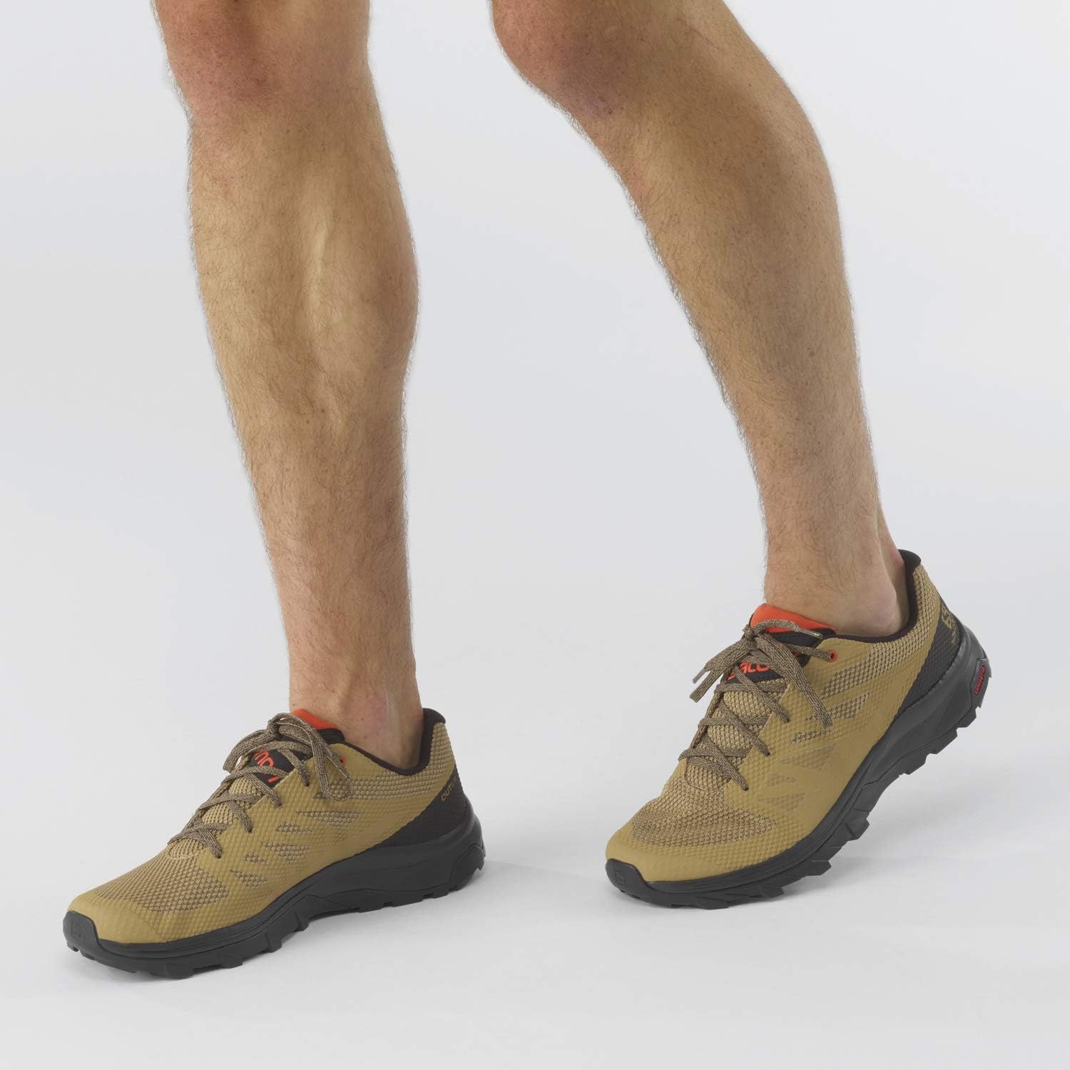 Salomon Men's Outline Hiking Shoes 7.5 Kelp/Black/Cherry Tomato