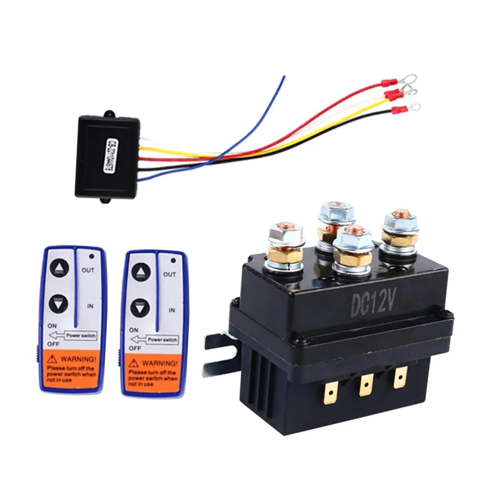12V 250A Replace Winch Solenoid Relay Contactor for Car Boat SUV Truck AUOQKQUT