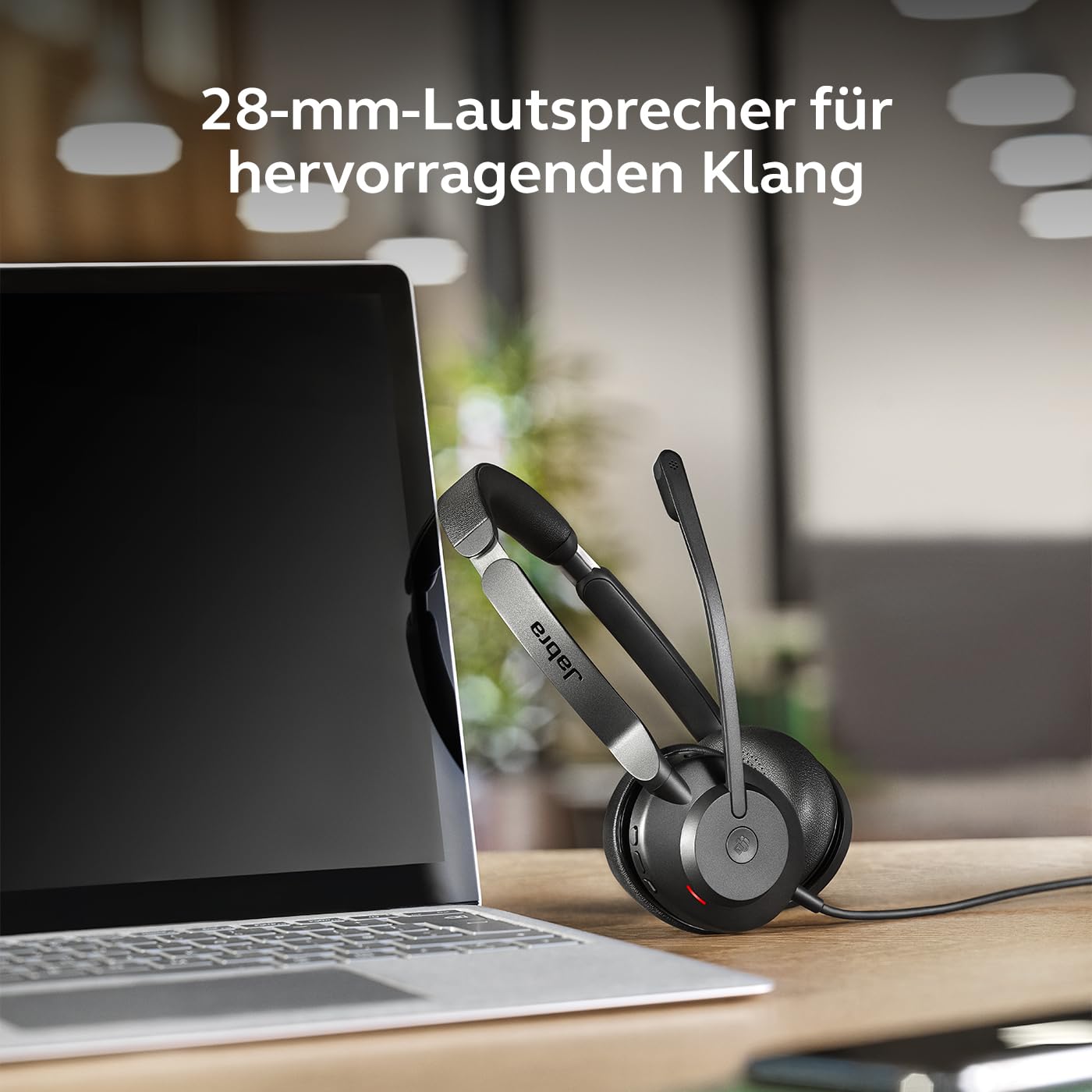 Jabra Evolve2 30 SE Telefon On Ear Headset kabelgebunden Stereo Schwarz Mikrofon-Rauschunterdrückung, Noise Cancelling