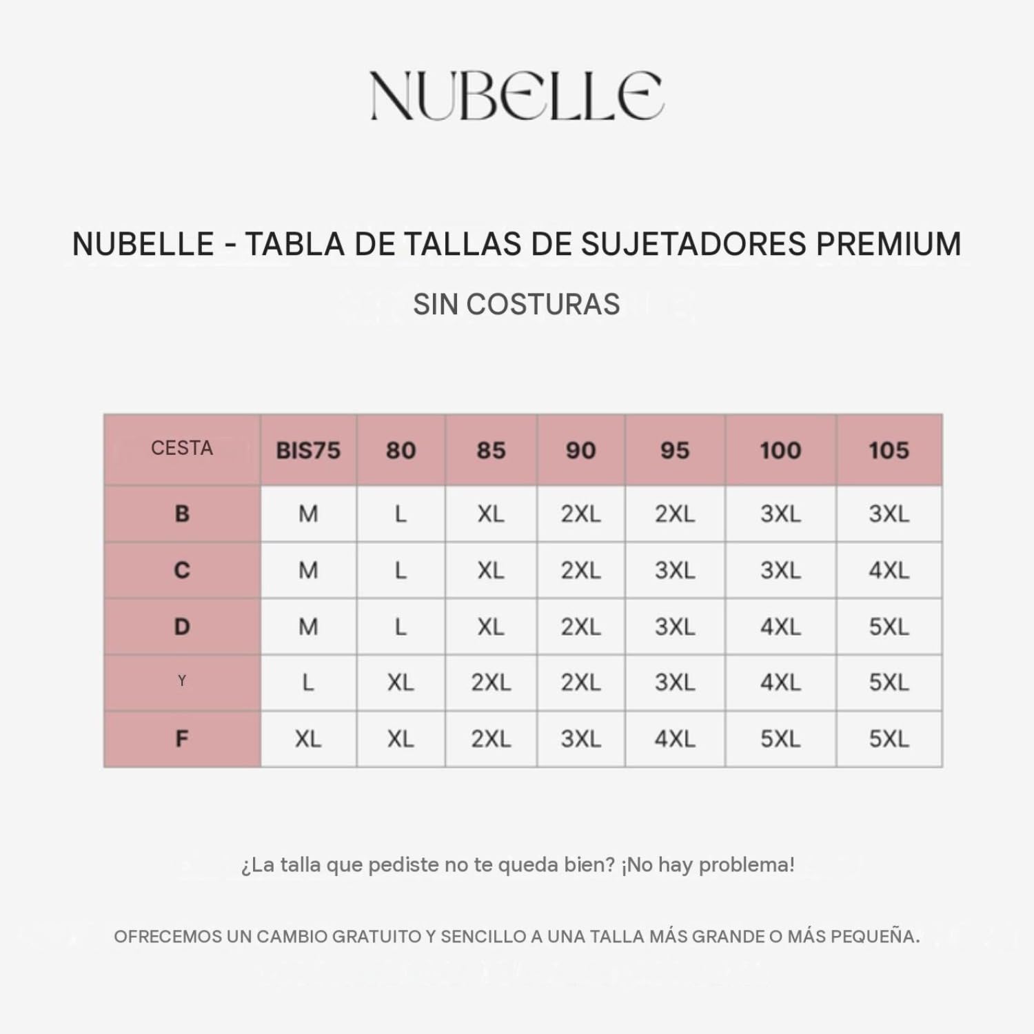 NUBELLE - Sujetadores de Alta Gama sin Costuras