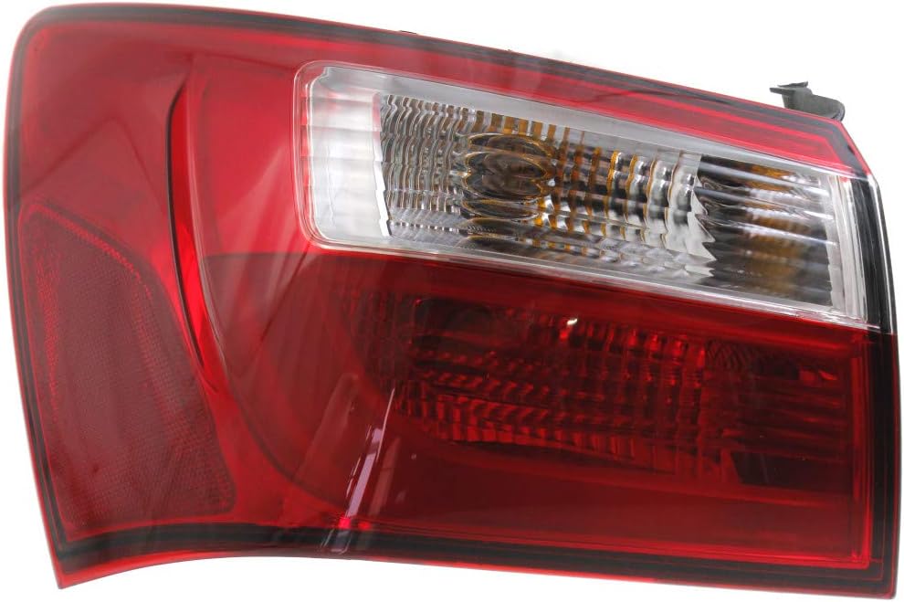 CarLights360 For Kia Rio Sedan 2012-2017 Tail Light Assembly EX/LX Model Passenger Side CAPA Certified | KI2805109 | 92402-1W000
