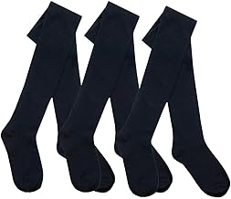 Britwear 3 x Girls Tights for School Cotton Rich