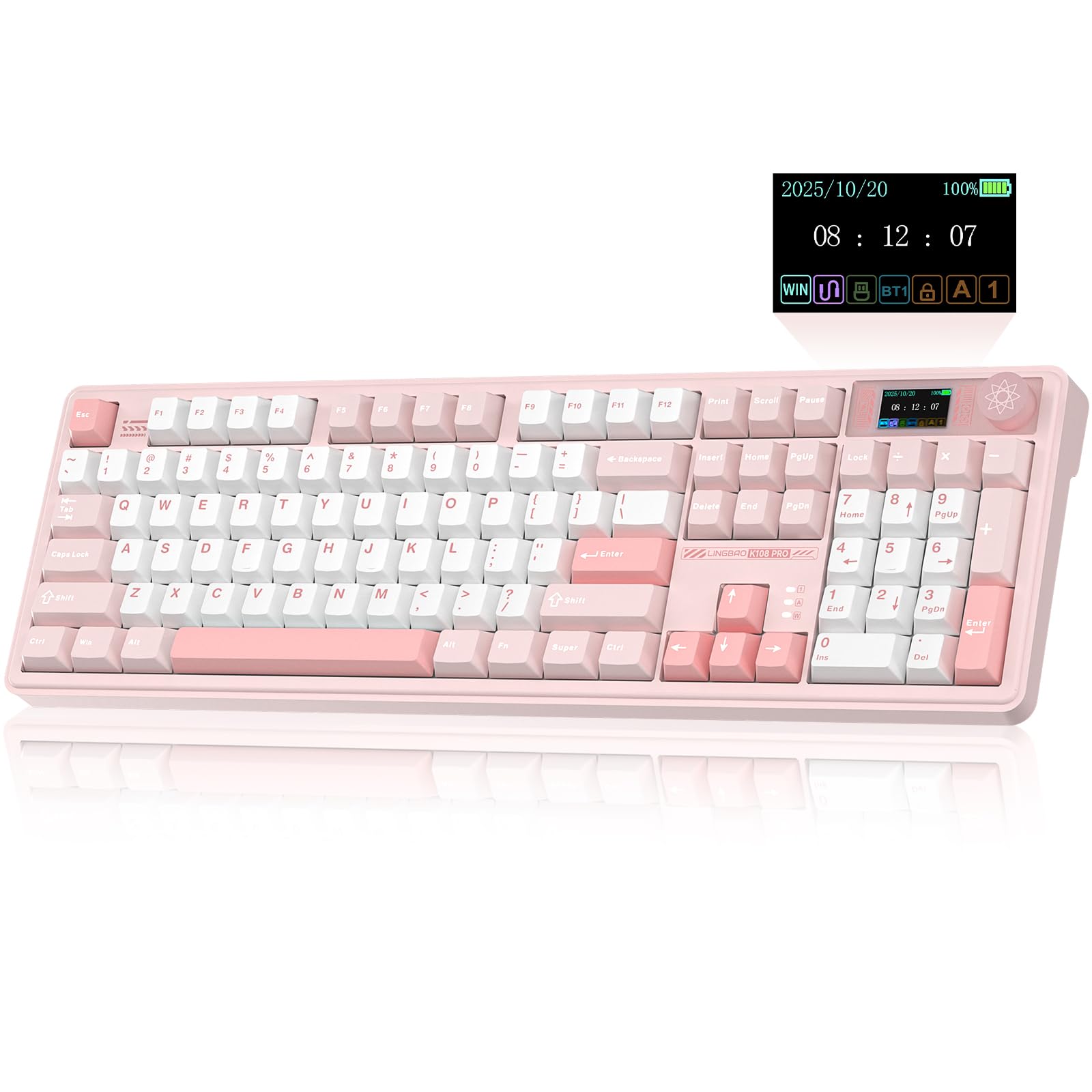 Amazon.com: LINGBAO K108 Pro Wireless Mechanical Keyboard with