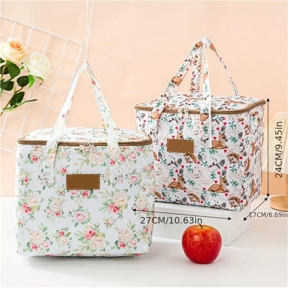 Borsa da picnic isolata for esterni Borsa da picnic portatile for esterni Stoviglie impermeabili Contenitore for alimenti con dispositivo di raffreddamento termico isolato Cestino for campeggio Ideale
