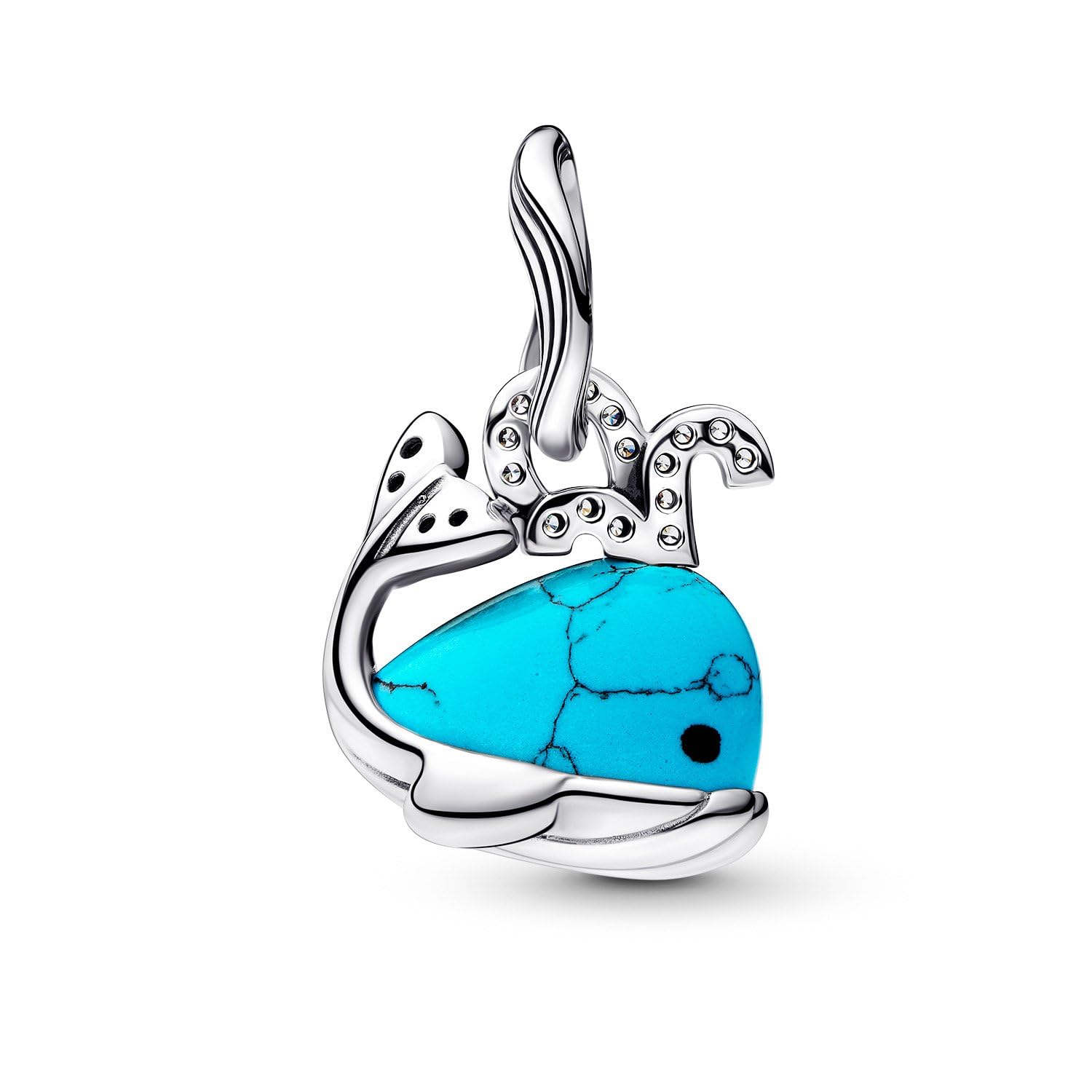 PANDORA Set regalo da donna con collana e ciondolo a forma di balena in argento 925, gioielli moderni e versatili 28907