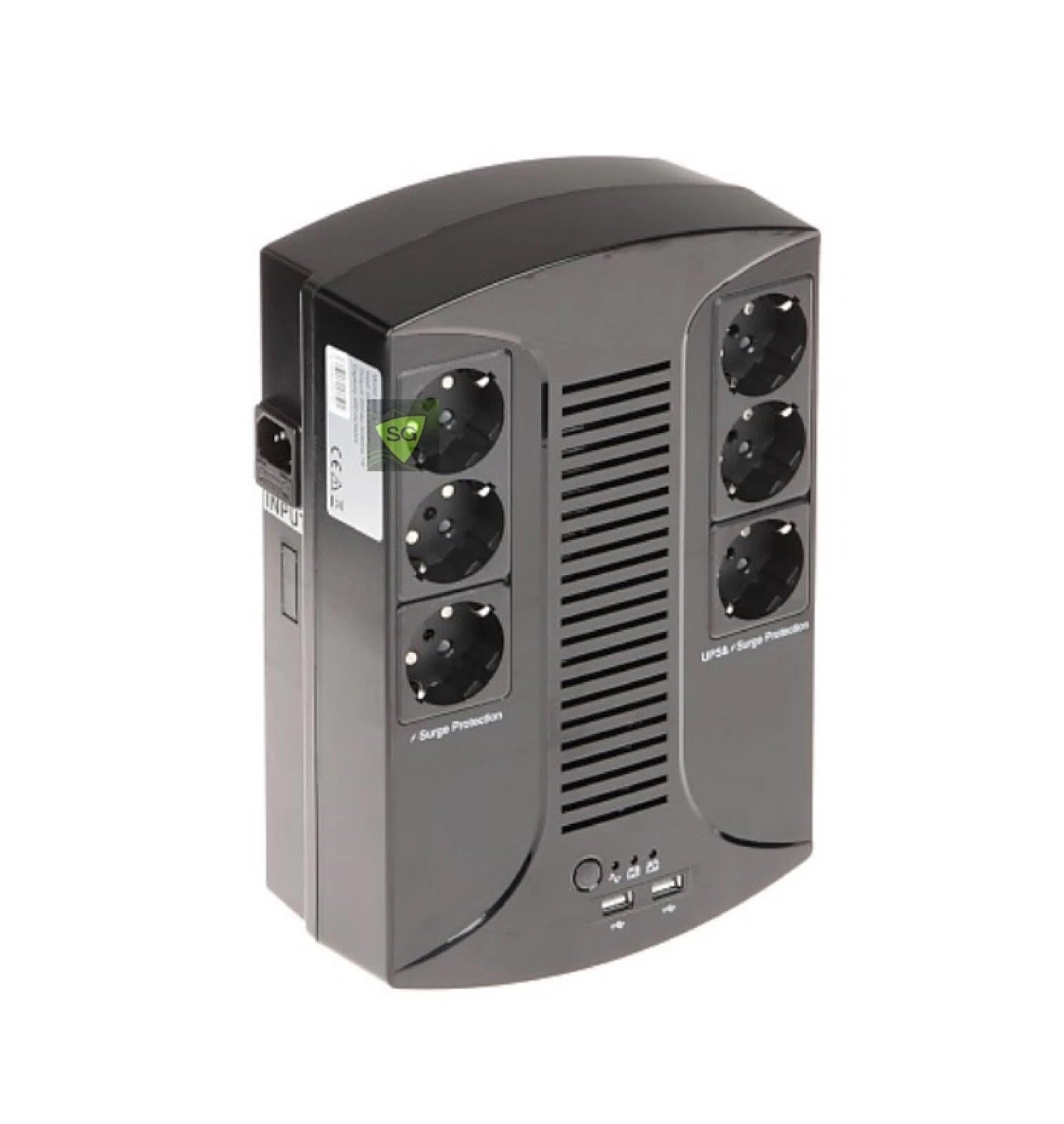 Gruppo di continuità 1400VA 900W UPS 6 SCHUKO PER PC TELECAMERE VIDEOSORVEGLIANZA TV COMPUTER