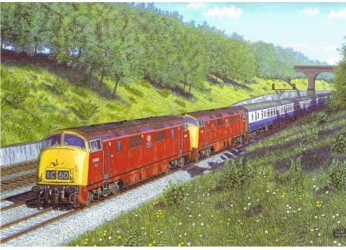 Warships - Western Region Diesel Locomotives (birthday card)