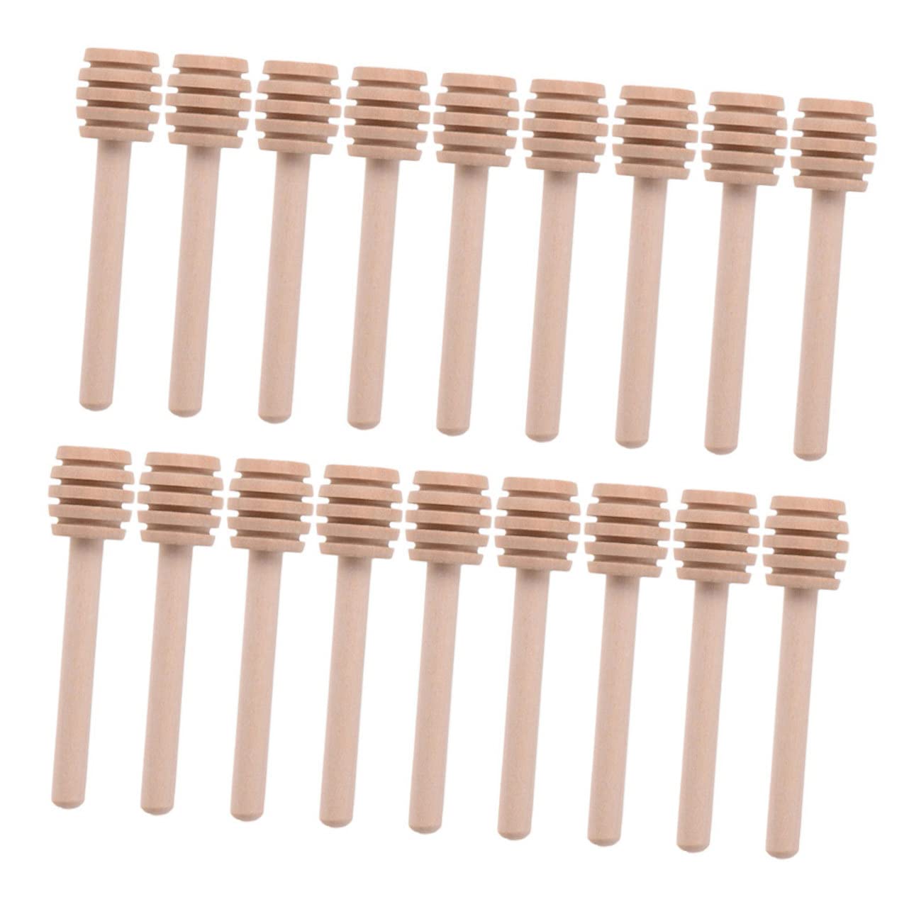 Ciieeo Sturdy 25-piece Honey Stirring Rods Wooden Jam Stir Wands for Coffee Tea Smoothies Dishwasher Safe