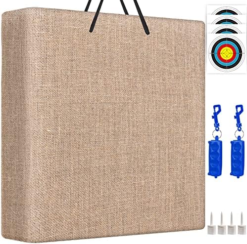 Aimdor Archery Target Heavy Duty Target 20”Solid Straw Target Laminated Arrow Target Archery Target Square Target Practice Target for Compound Bow Crossbow and Recurve Bow Aimdor Archery Target Heavy Duty Target 20”Solid Straw Target Laminated Arrow Target Archery Target Square Target Practice Target for Compound Bow Crossbow and Recurve Bow