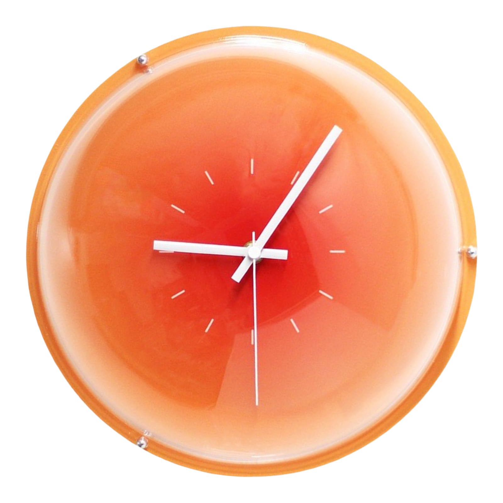 Horloge de bureau silencieuse et moderne à motif de coucher de soleil