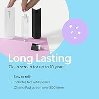 Vista 5 de Paperlike® Kit de limpieza todo en uno, botella de spray de microfibra recargable y solución de limpieza + 5 tabletas de recambio, seguro para iPad