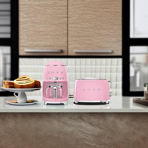 Miniatura 5 de Smeg Cafetera de goteo retro y tostadora de 2 rebanadas... (rosa)