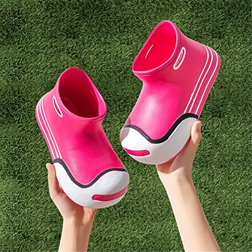 Toddler Ankle Boots Lightweight Water Proof Leather Short Rain Boots Adorable Rubber Comfy Boots for Boys Girls2