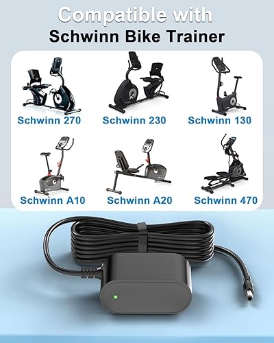 Miniatura 3 de Adaptador de corriente Schwinn compatible con Schwinn 230 270 470 430 420 240 220 130 A10 A20 A40 Bicicleta Ejercicio Elíptico Recumbado Vertical