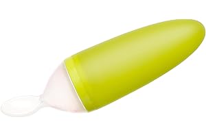 SQUIRT Silicone Baby Food Dispensing Spoon, Green