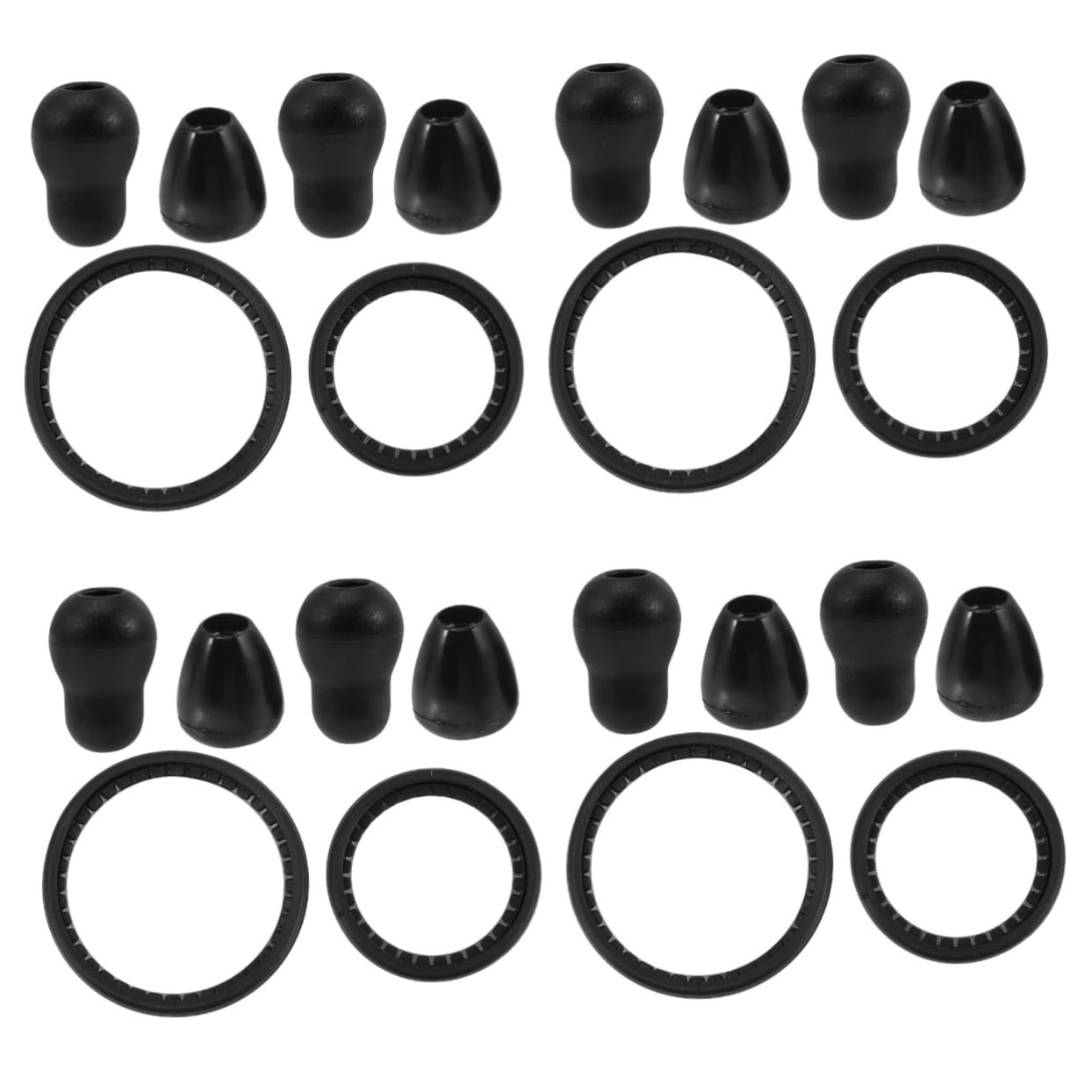 Gatuida 8juegos Conjunto Accesorios Para Estetoscopio Diafragma y Puntas De Oído Repuestos Para Adultos y Membrana Integrada Para Mejorar La Auscultación